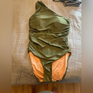 J Crew NWT one shoulder swimsuit